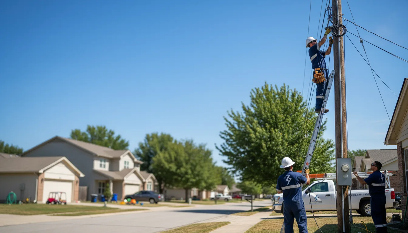 Residential electrician providing installation services in Sylvester, WV